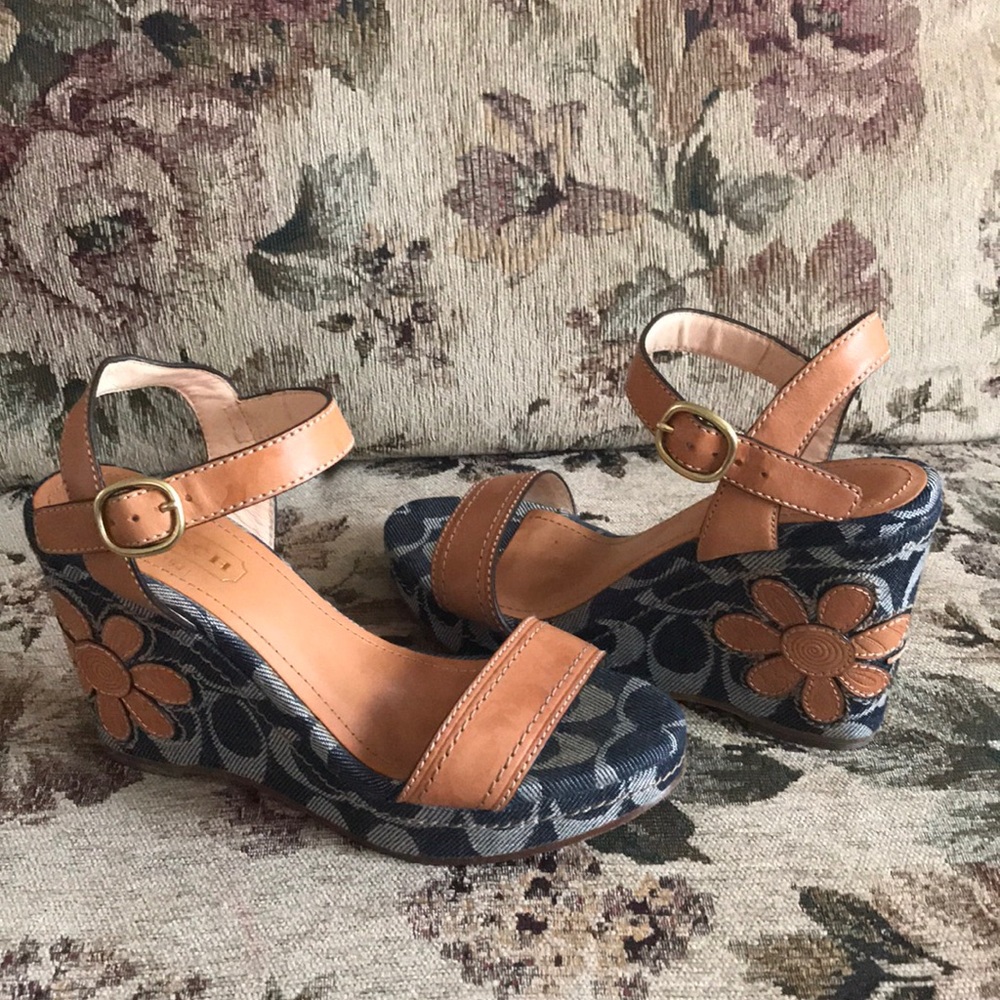 Coach Wedge Sandals(SOLD)
